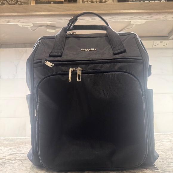 Baggallini Securtex Anti-Theft Windsor Backpack French Navy - Picture 2 of 16